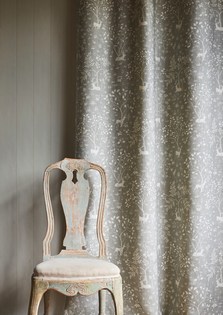 voysey park deer curtain living room lewis and wood